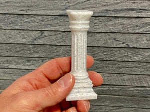 Terrarium Decoration "Pillar II" - Marble colored Terrarium Decor