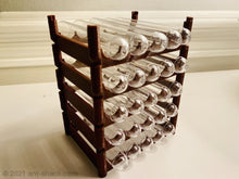 Load image into Gallery viewer, Stackable Test Tube Rack (Incl. Test Tubes &amp; Cotton) 5 Racks + 25 Tubes Ant Farm Arena